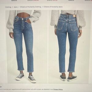 Citizens of Humanity Charlotte High Rise Straight Jean